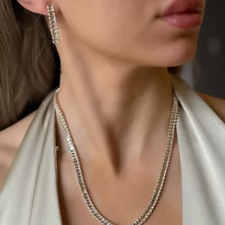 316 L Cerrahı Çelik Su Yolu Taşlı Kolye